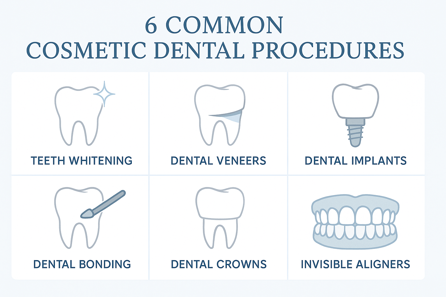 6 Common Cosmetic Dental Procedures Explained
