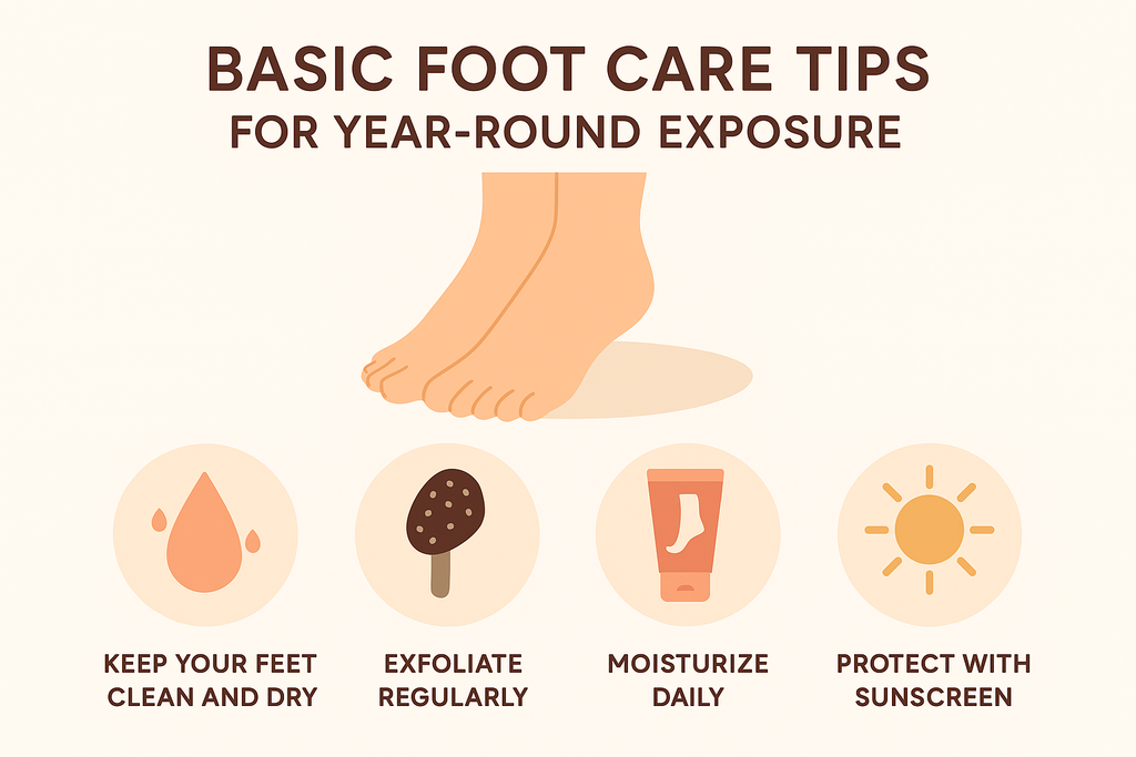 Basic Foot Care Tips for Year-Round Exposure