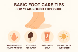 Basic Foot Care Tips for Year-Round Exposure