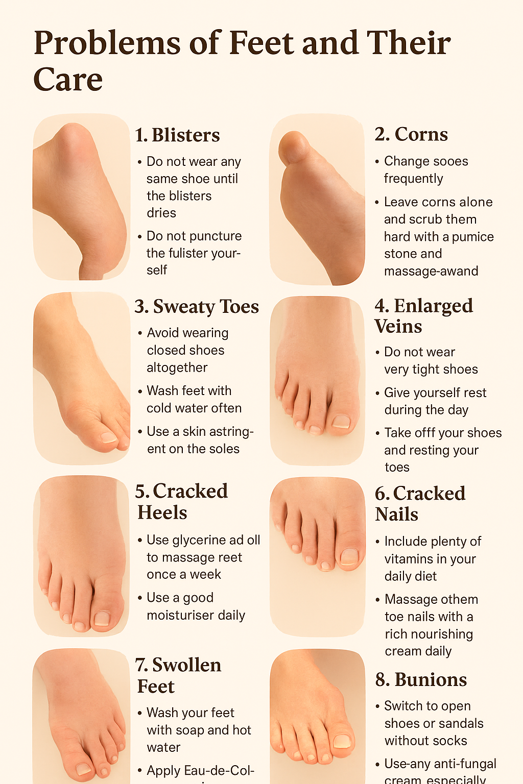 Problems of Feet and Their Care