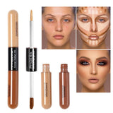 Double Heads Are Suitable For Any Skin Type Natural Color Brightening Liquid Concealer.